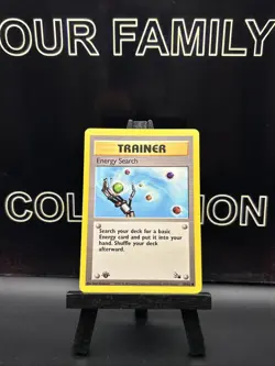 Pokemon Card Energy Search Trainer 59/62 1st Edition Fossil LP - Image 1