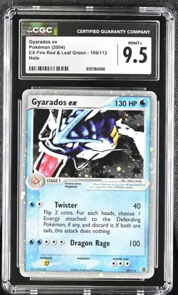 CGC 9.5 MINT+ Gyarados ex EX Fire Red & Leaf Green 109/112 Holo Pokemon Card - Image 1