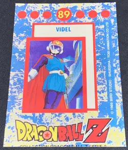 Dragon Ball Z DBZ 1989 Trading Card Bird Studio Series 2 Holo Prism #89 Videl - Image 3