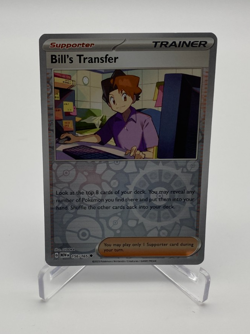 Pokemon Trading Card Scarlet & Violet 151 Reverse Holo Bill's Transfer 156/165 - Image 1