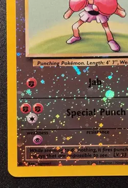 Hitmonchan WoTC Best of Game Promo 2 Pokemon Card Reverse Holo Swirls Near Mint - Image 5