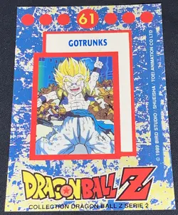 Dragon Ball Z DBZ 1989 Trading Card Bird Studio Series 2 Holo Prism #61 Gotrunks - Image 3