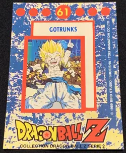 Dragon Ball Z DBZ 1989 Trading Card Bird Studio Series 2 Holo Prism #61 Gotrunks - Image 4