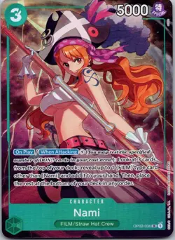 Nami SR One Piece Promotion Cards OP02-036 NM - Image 1