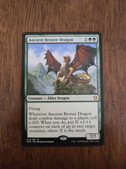 Mtg Ancient Bronze Dragon NM/M Battle for Baldur's Gate Mythic Rare 214 Non Foil - Image 1