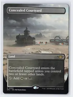 Concealed Courtyard (Borderless) R Outlaws of Thunder Junction 302 NM - Image 1