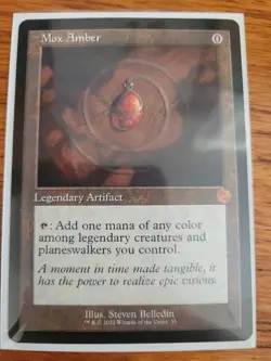 MTG Mox Amber MYTHIC Retro Border Brothers War - Image 1