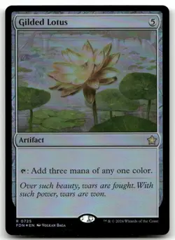 Gilded Lotus #725 (Foil) (NM) Foundations FDN Magic MTG - Image 1