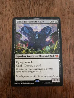 Maha, Its Feathers Night NM, English MTG Bloomburrow: Main Set - Image 1