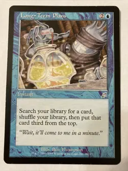 1x Long-Term Plans MTG **UP (Scourge, English) - Image 1