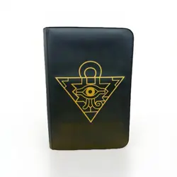 YuGiOh Binder Millennium Puzzle 9 Pockets - Black Leather - Brand New - Image 1
