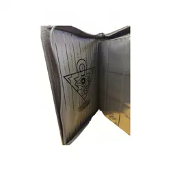 YuGiOh Binder Millennium Puzzle 9 Pockets - Black Leather - Brand New - Image 3