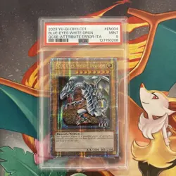 PSA 9 - Yu-Gi-Oh - LC01-EN004 - BLUE-EYES WHITE DRAGON (LC QCSR) - ITA ERROR - Image 1