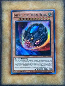 Yugioh Nibiru, the Primal Being RA01-EN015 Super Rare 1st Ed NM - Image 1
