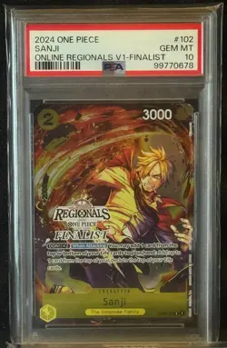 Sanji Online Regionals 2024 - Finalist PSA 10 One Piece Promo - Pop 17 - Image 1