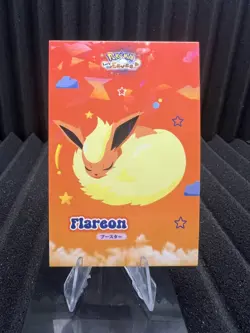 Sleeping Flareon - Cracked Ice Holo - Let's Go Eevee Database - Pokemon Card NM - Image 1