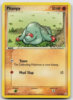 Phanpy 75/110 Holon Phantoms Common Pokemon TCG Card - Image 1