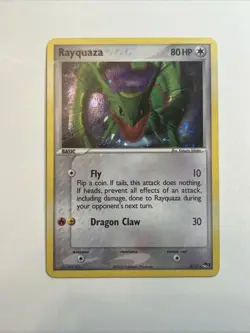 Pokemon TCG Rayquaza Holo Rare Card 3/17 Pop Series 1 Promos NM Condition - Image 1