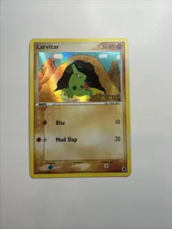 Pokemon TCG Larvitar EX Dragon Frontiers Reverse Holo Card 51/101 - Image 1