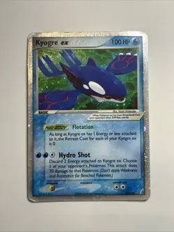 Pokemon TCG Kyogre EX Crystal Guardians Holo Card 95/100 Ex Rare - Image 1