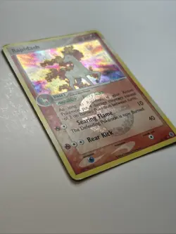 Pokemon TCG Rapidash Reverse Holo Rare Card 13/112 FireRed LeafGreen 2004 - Image 2