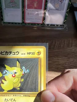 Lt. Surge's Pikachu No. 025 Pokemon card Nintendo Japanese Vintage Rare MINT - Image 4