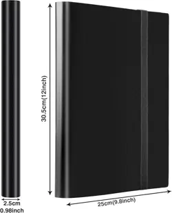 Classic Black PVC-Free Card Binder - 20 Refillable Pages for All Card Types - Image 5