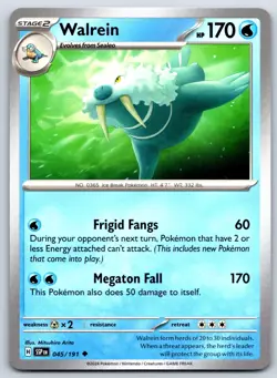 Walrein - Surging Sparks SSP EN 045/191 Mitsuhiro Arita Pokemon TCG Card - Image 1