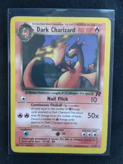 Pokemon Dark Charizard TCG Non-Holo Rare Card 21/82 NM Team Rocket WoTC Vintage - Image 1