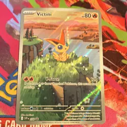 Pokemon Victini Promo Holo 208 SV: Scarlet & Violet Basic 2025 TCG Card - Image 1
