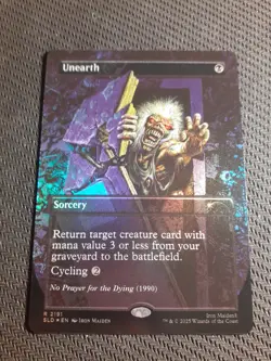 MTG - Unearth - Foil Iron Maiden Secret Lair - Magic the Gathering - Image 1