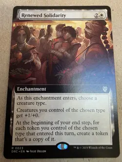 Renewed Solidarity - (Extended Art) Commander: Aetherdrift Regular - Mtg - Image 1