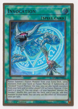 Yu-Gi-Oh Invocation MGED-EN044 Gold Rare 1st Edition Card - Image 1