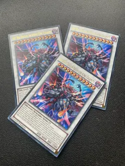 Yugioh Hot Red Dragon Archfiend King Calamity SHVI-EN097 Ultra Rare NM X3 - Image 1