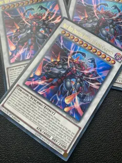 Yugioh Hot Red Dragon Archfiend King Calamity SHVI-EN097 Ultra Rare NM X3 - Image 2