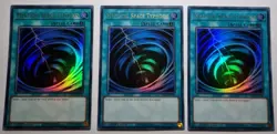 Yugioh! 3x Mystical Space Typhoon 1st Ed. RA02-EN048 Ultra Rare play set 25th - Image 1