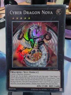 YuGiOh! Cyber Dragon Nova OP17-EN006 Super Rare - Image 1