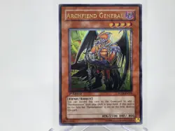 YuGiOh Archfiend General FOTB-EN019 1st Edition Ultimate Rare LP (A) - Image 1