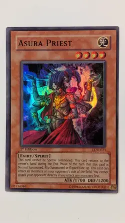 Yugioh Asura Priest LOD-071 1st Edition Super Rare – LP - Image 1