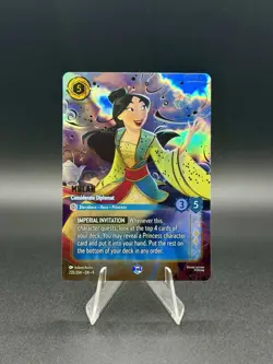 Disney Lorcana Mulan-Considerate Diplomat Enchanted 235/204 Mulan Franchise - Image 1