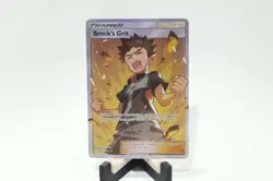 Brock's Grit - 172/181 - Pokemon Team Up Sun & Moon Full Art Ultra Rare Card NM - Image 1