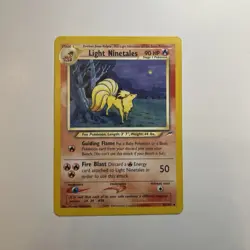 Pokemon TCG Light Ninetales Neo Destiny Card 50/105 - Image 2