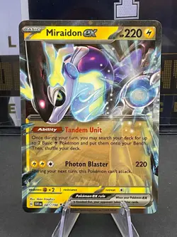 Miraidon EX Holofoil Double Rare Card 081/198 Scarlet & Violet Pokemon TCG - Image 1