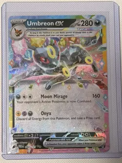 Pokemon TCG Umbreon EX 60/131 Double Rare Prismatic Evolutions Card - Image 1
