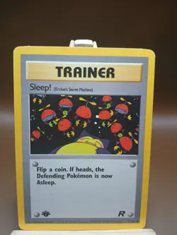 HP 1st Ed Sleep! Non-Holo WOTC Pokemon Card 79/82 Rocket Set - Image 1