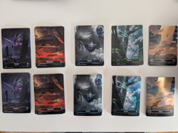 Edge of Eternity Full Art Borderless Basic Land Lot 72 Cards Total - Image 1