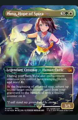 Yuna, Hope of Spira (Borderless) (Chocobo Track Foil) Final Fantasy Foil - Image 1
