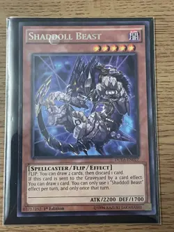 Yugioh Shaddoll Beast DUEA-EN027 Rare 1st Edition NM Card - Image 2