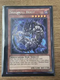 Yugioh Shaddoll Beast DUEA-EN027 Rare 1st Edition NM Card - Image 3