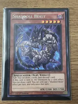 Yugioh Shaddoll Beast DUEA-EN027 Rare 1st Edition NM Card - Image 4